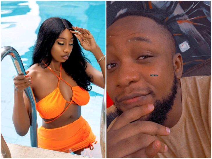 #Bbnaija: Watch video of Cyph and Doyin passionately sharing kiss between each other