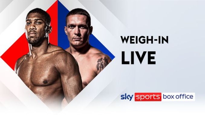 Usyk vs Anthony Joshua Live Streaming Link Boxing