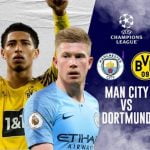 Live Stream : Manchester City Vs Borrusia Dortmund