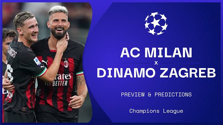 Live Stream : AC Milan Vs Dinamo Zagreb