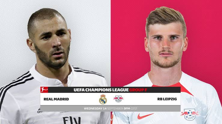 Live Stream : Real Madrid Vs RB Leipzig