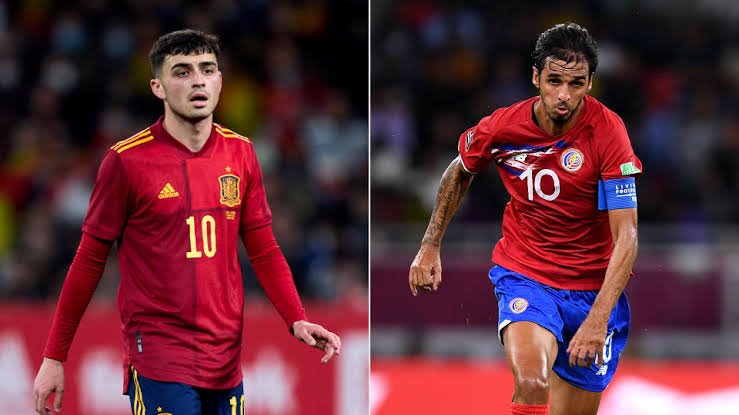 Live Stream : Spain Vs Costa Rica