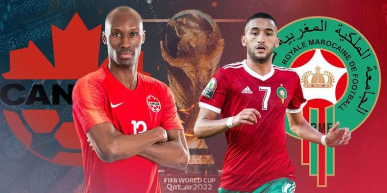 Live Stream : Canada Vs Morocco