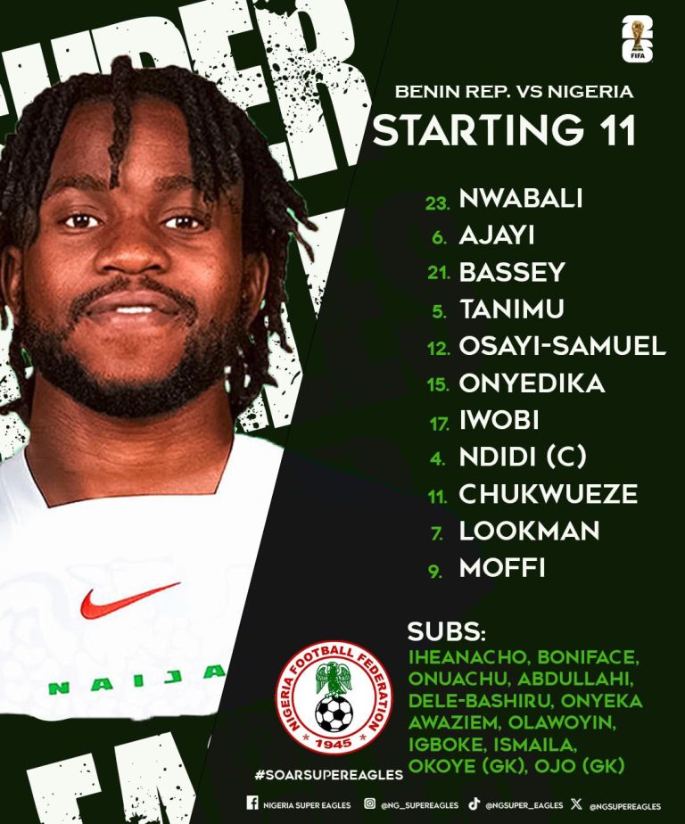 Live Stream : Nigeria Vs Republic of Benin